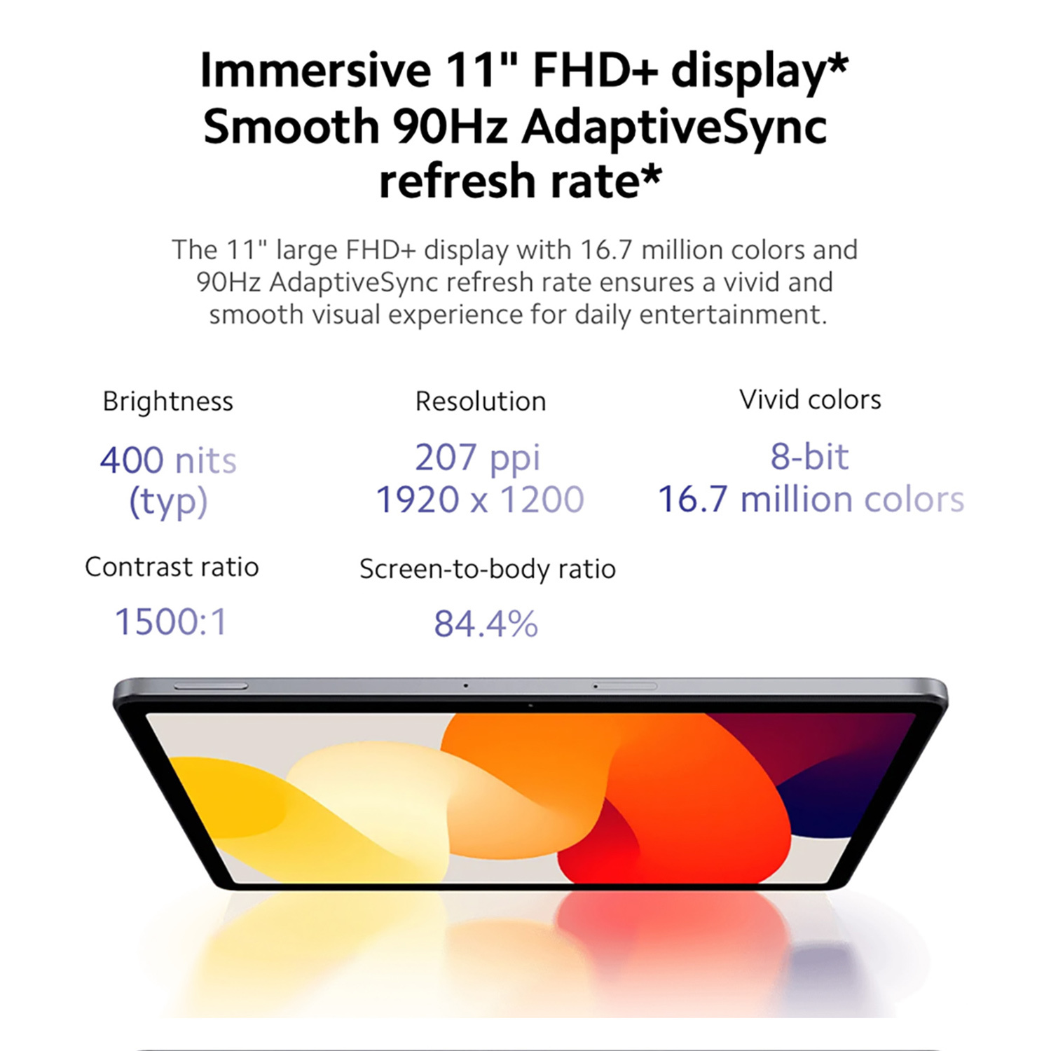 Xiaomi Redmi Pad SE - 11 Inch FHD+ Display Tablet, Snapdragon 680, 8+256GB, 8000mAh Large Battery, Smooth 90Hz Refresh Rate