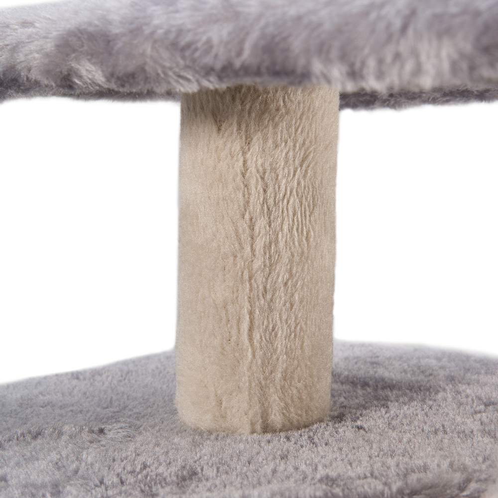 Integrated Cat Scratching Board and Jumping Platform