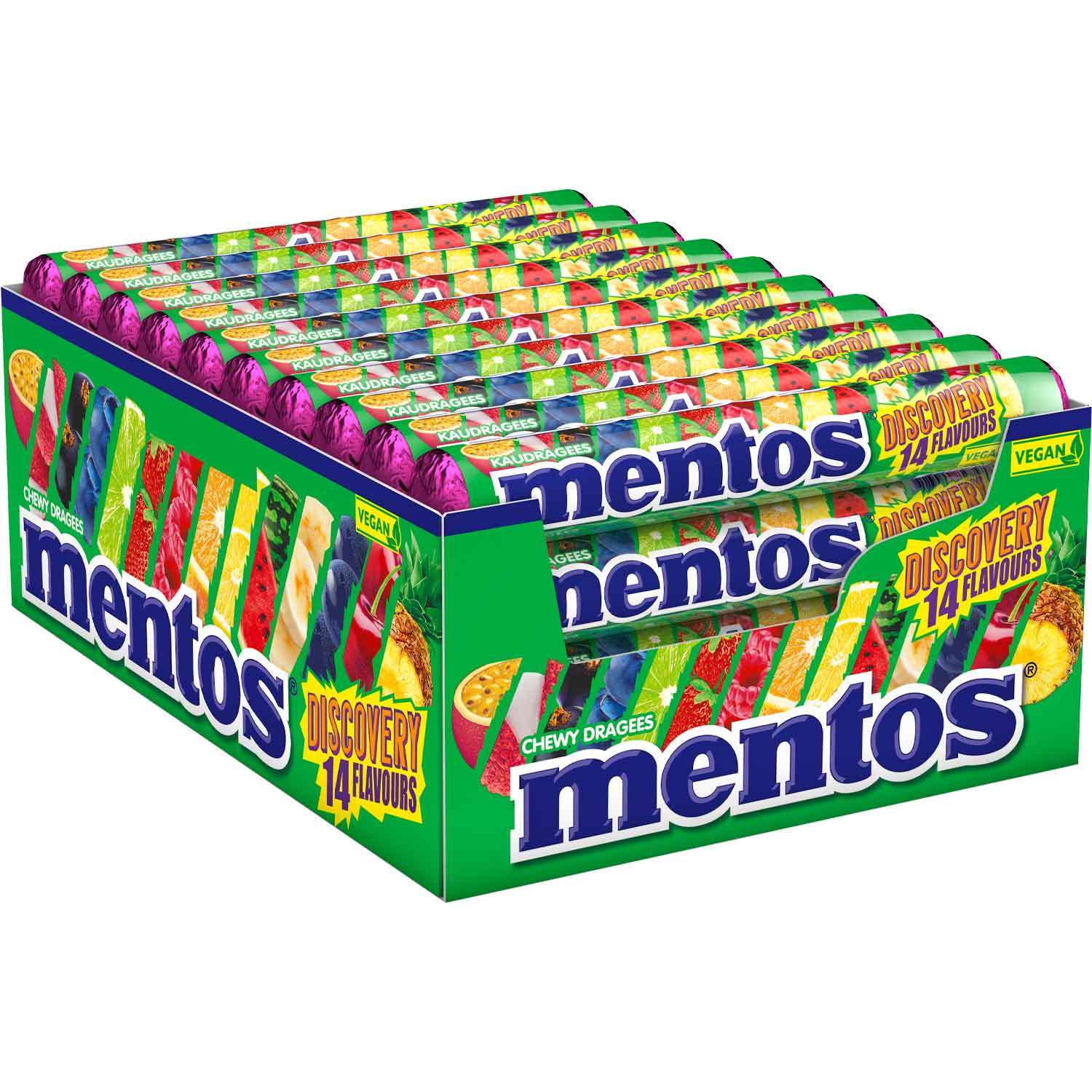 Mentos Kaudragees Discovery 14 Flavours 40er 1500g