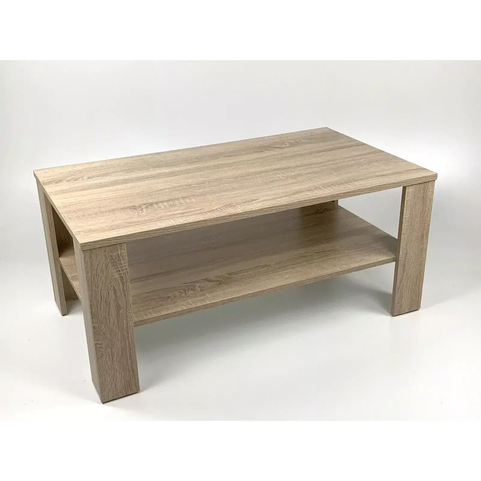 Coffee Table, Living Room Table, Sofa Table, Bea 100 X 54cm Oak New
