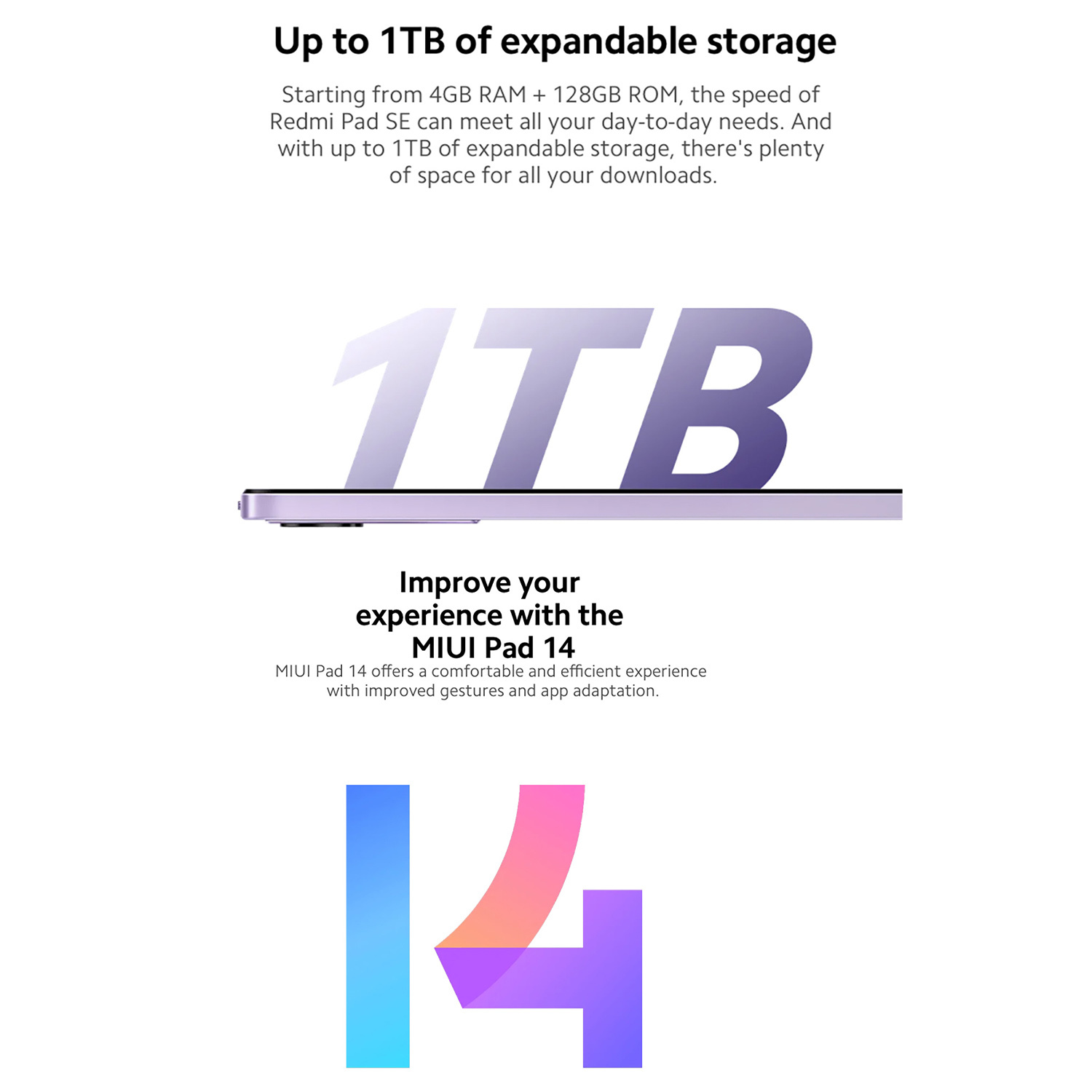 Xiaomi Redmi Pad SE - 11 Inch FHD+ Display Tablet, Snapdragon 680, 8+256GB, 8000mAh Large Battery, Smooth 90Hz Refresh Rate