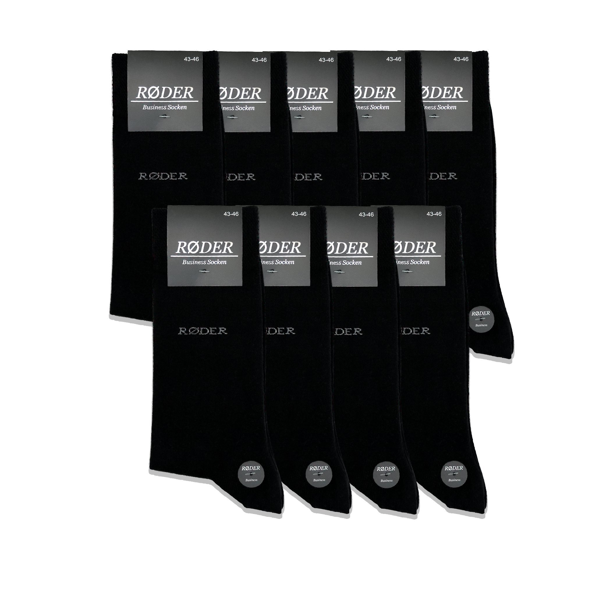 6 Pairs Røder Business Socks For Men – High-quality, Breathable & No Pressure Marks | Premium For Day