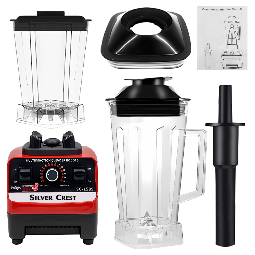 Multifunctional Blender-2L+600ML Powerful Blender for Smoothies, Juice Blender with 15 Speeds, Fruit & Vegetable Crusher, Christmas and Halloween gifts.Soybean Milk Grinder Tool, Quiet & Easy Clean,