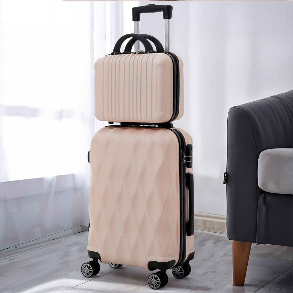 TEMU 2-piece Rolling Luggage Set, Travel Suitcase Set With Small Carry-on Case, Versatile Luggage For & Vacation, Sturdy Lightweight Luggage Set With