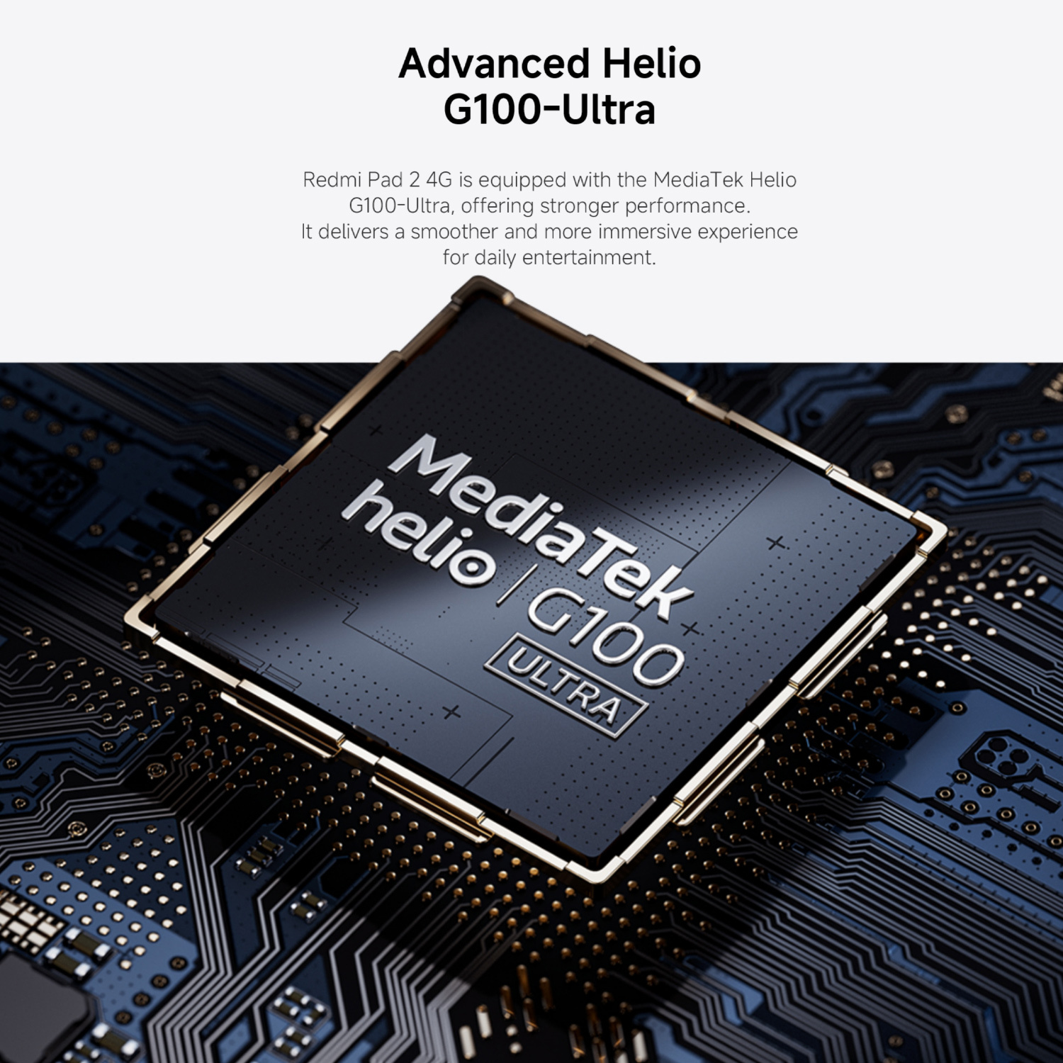 Xiaomi Redmi Pad 2 4G, 8+256GB,11-Inch 90Hz 2.5K Eye Care Display,MediaTek Helio G100-Ultra, HyperOS2, 9000mAh (typ) Large Battery, 18W Fast Charging