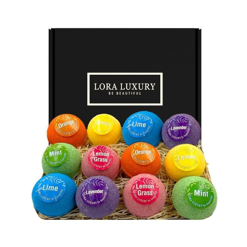 TEMU - Gift Set - Shea & Coco Butter -12 Bubble Bath With Esential Oil -