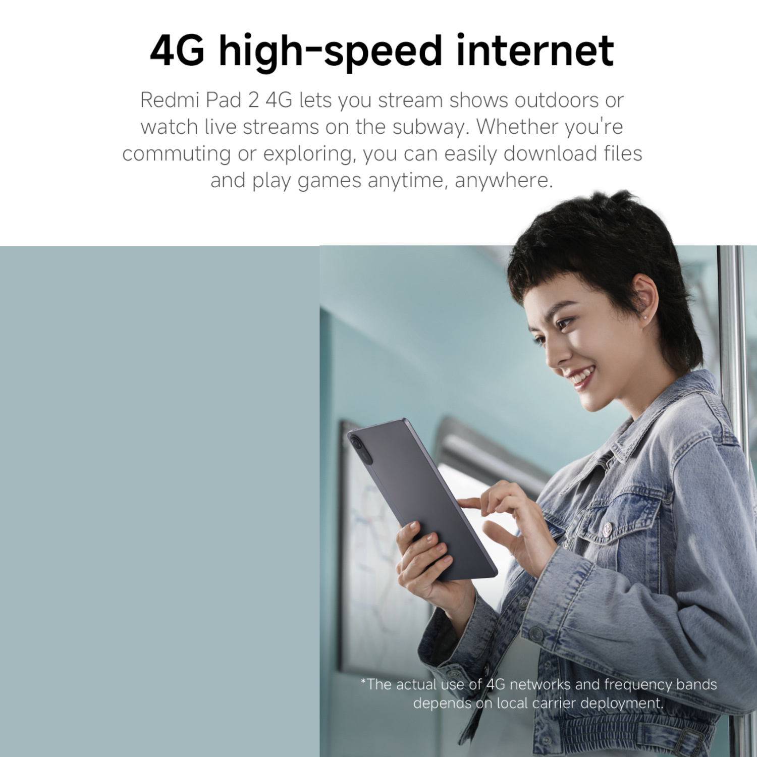 Xiaomi Redmi Pad 2 4G, 8+256GB,11-Inch 90Hz 2.5K Eye Care Display,MediaTek Helio G100-Ultra, HyperOS2, 9000mAh (typ) Large Battery, 18W Fast Charging