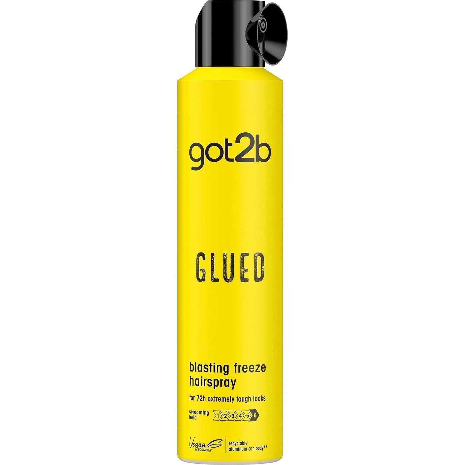 Schwarzkopf Glued Blasting Freeze Hair 'Spray' with Ultimate Hold 300ml, 6Pack in White | Size: 300ml
