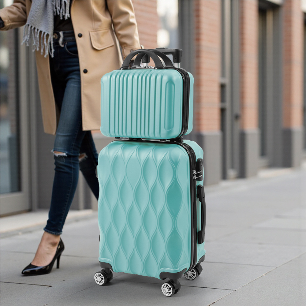 TEMU Travel Luggage Set 2pcs, Suitcase Set, Rolling Suitcase And Matching Carry-on Case, -one Luggage Set For & Long , Lightweight Luggage Set With