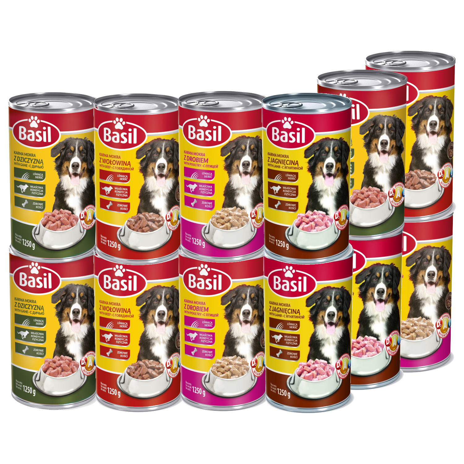 TEMU 12x Food Basil Mix Flavors, 1250g Can