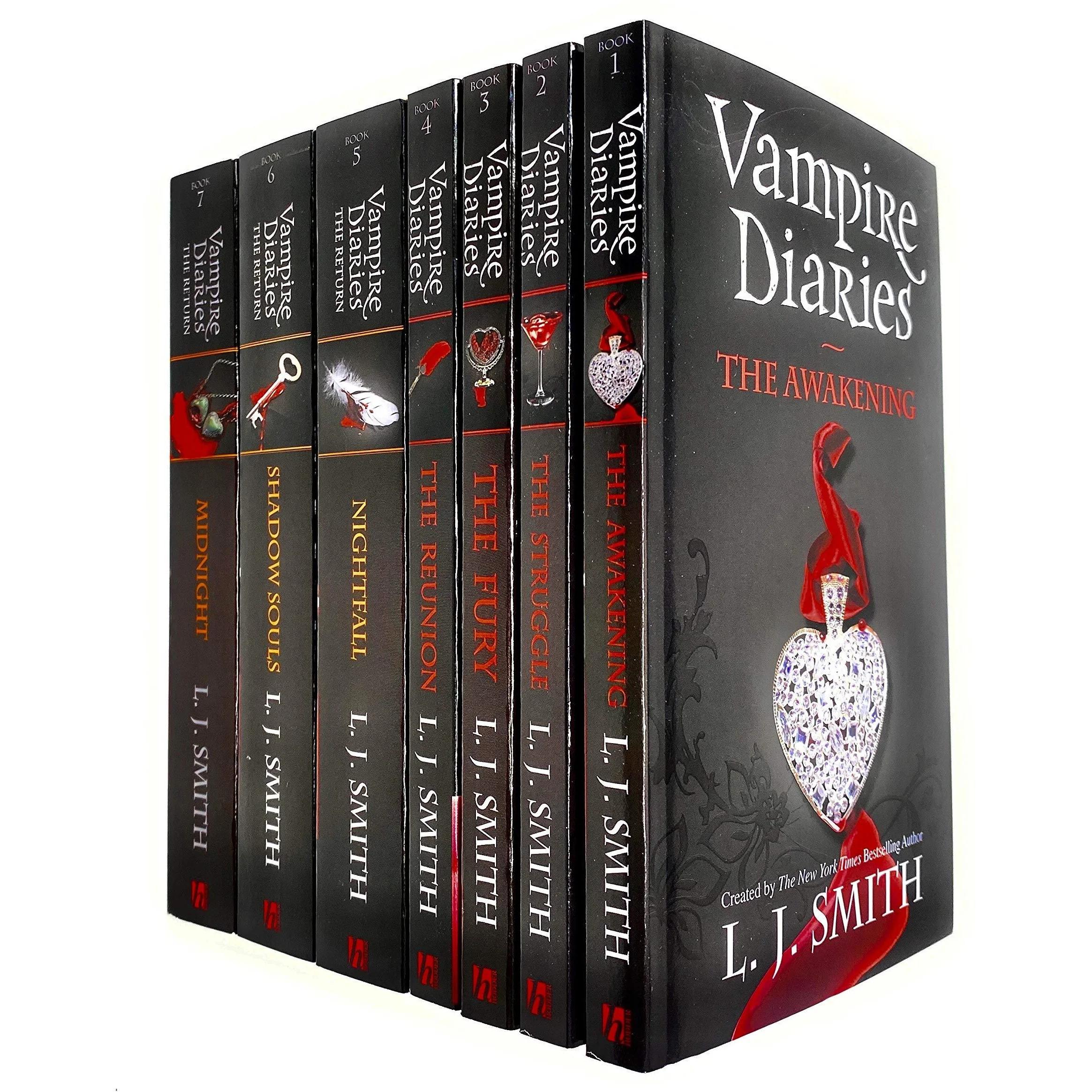 TEMU Vampire Diaries The Awakening & The Return 7 Books Collection Set By L. J. Smith (book 1 To 7)