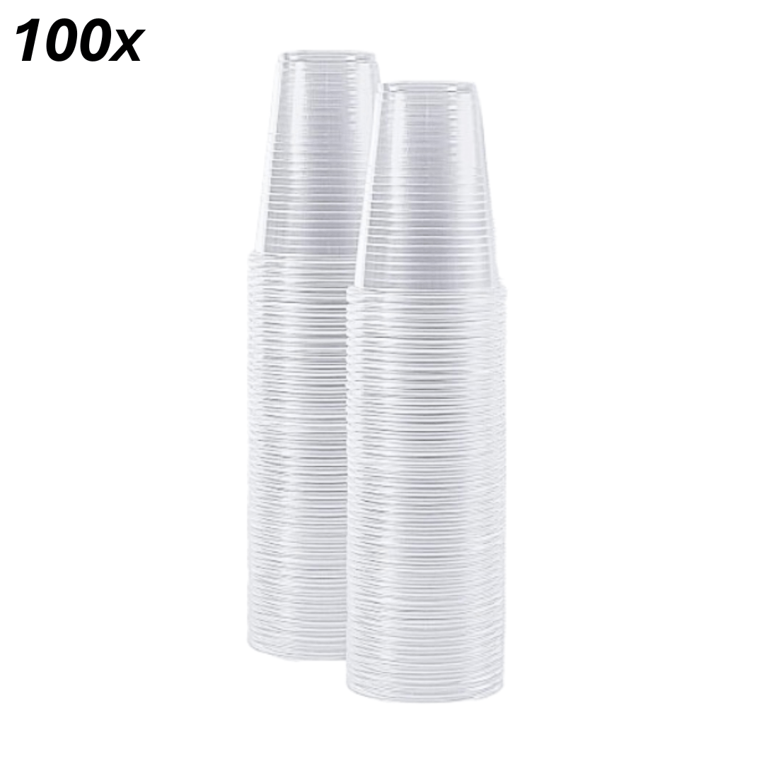TEMU 100pc Clear Plastic Cups, Disposable Plastic Cups, Transparent Glasses, 7oz/180ml, Disposable Tumblers, Heavy Duty, Small Cups, Best For Party &