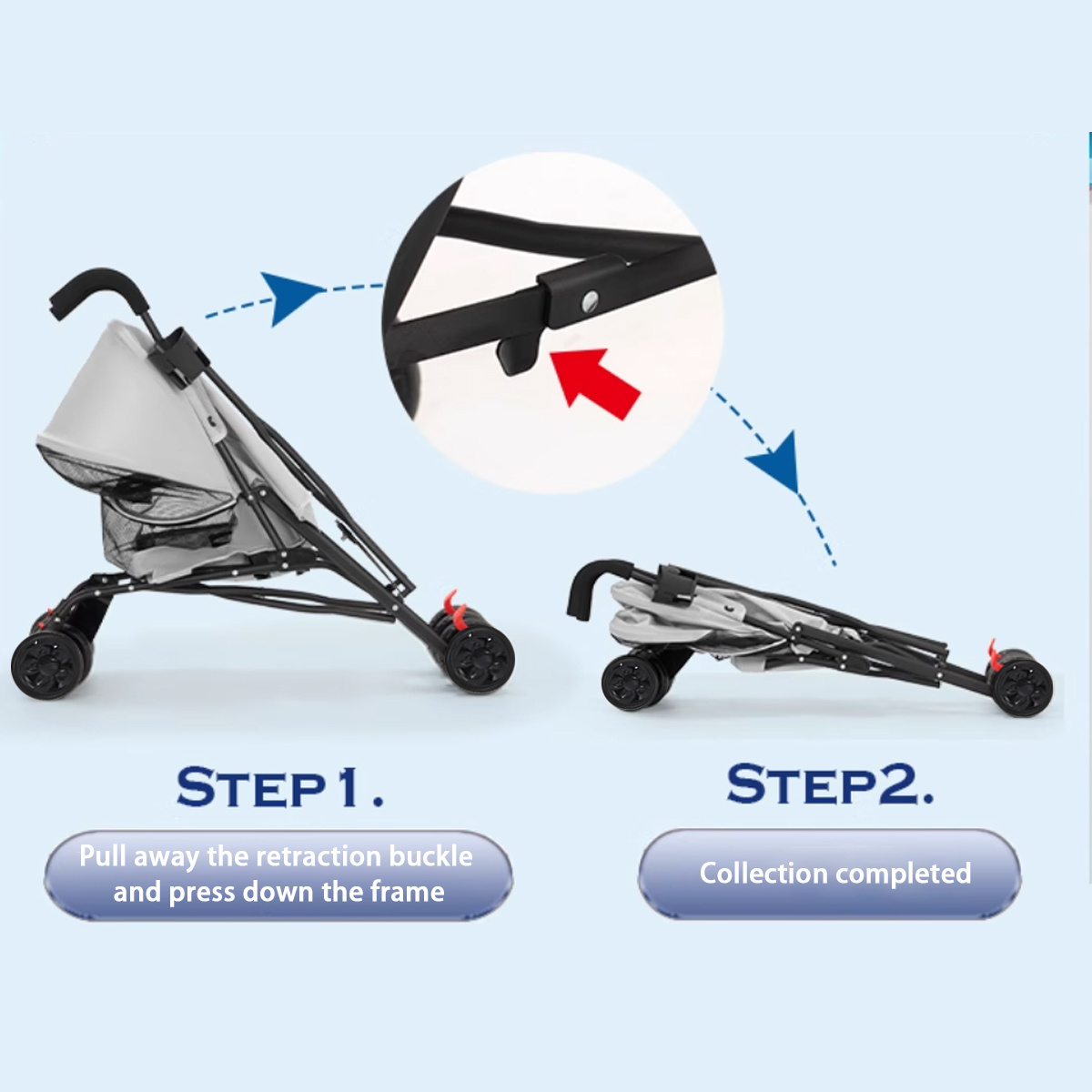 Foldable Dog Stroller for Small Dogs