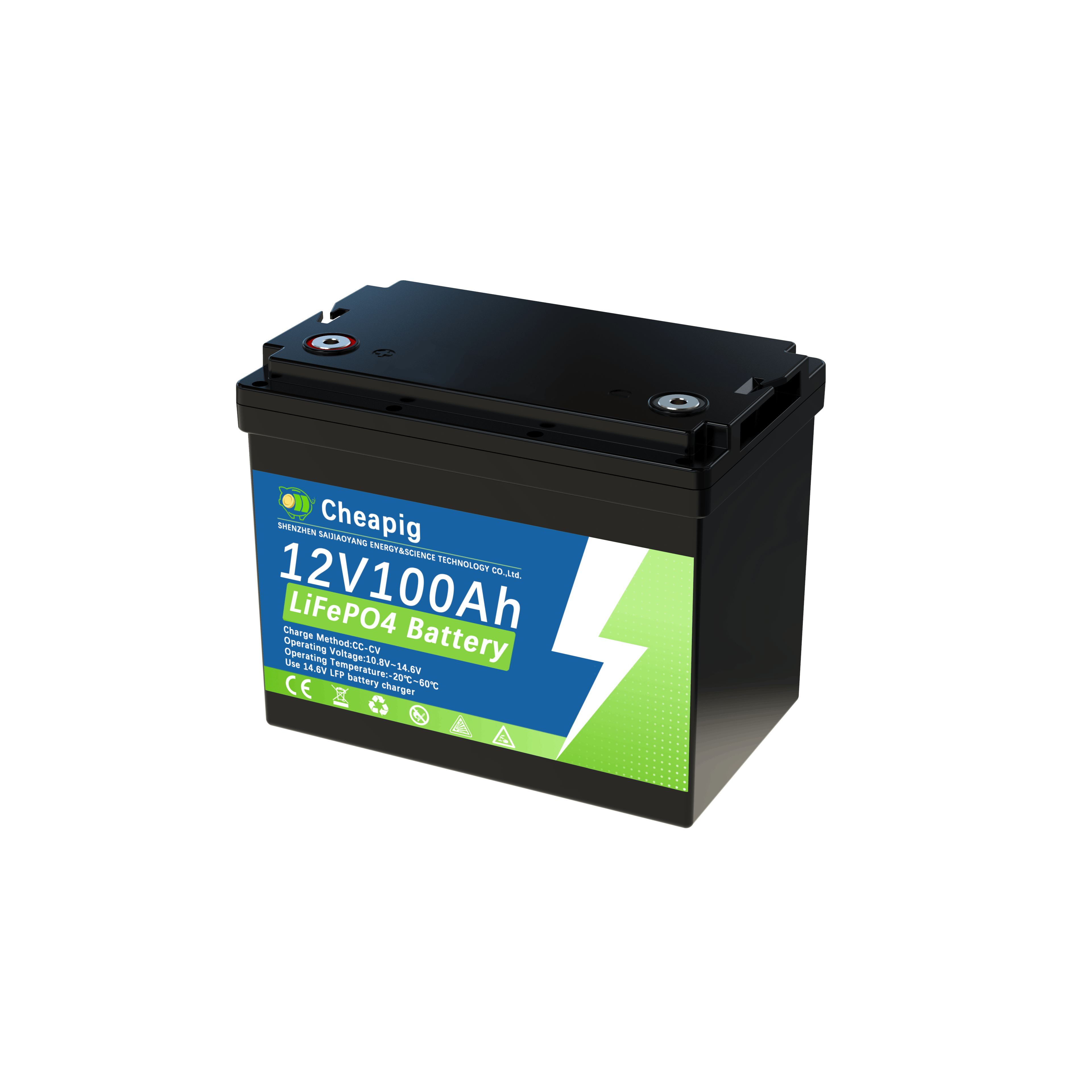 E-shop 12V 100Ah Lithium-Eisenphosphat-Akku, 8000+ Tiefenentladungen & 12+ Jahre Lebensdauer, 1280WH Hochkapazitätsbatterie für , , Wohnmobile,