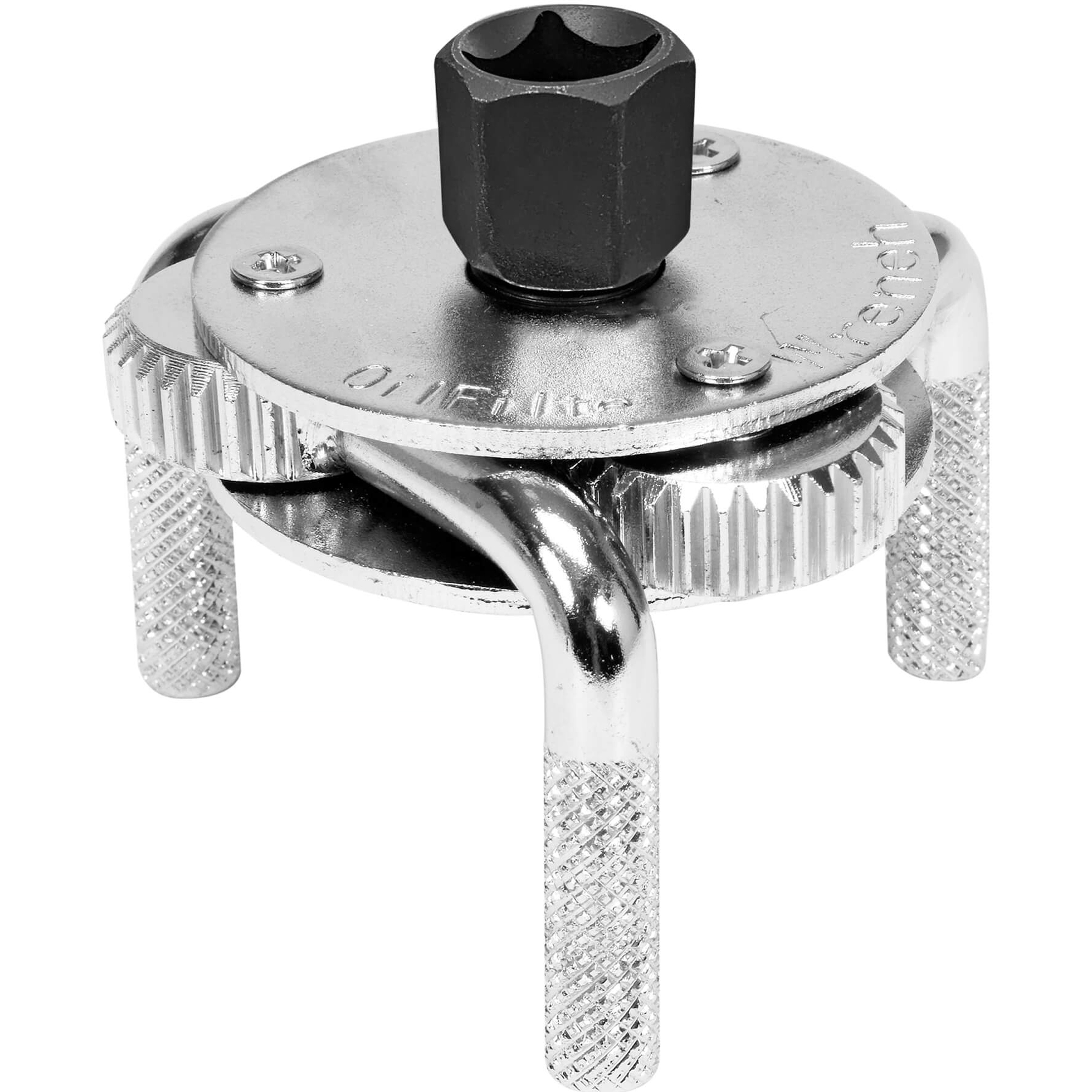 E-shop Schlüssel für Ölfilter RETOO Handytools, Dreiarmiger Ratschen, Selbstverstellend 65-125 mm, für Metallfilter in Gehäuse, Werkzeug für den