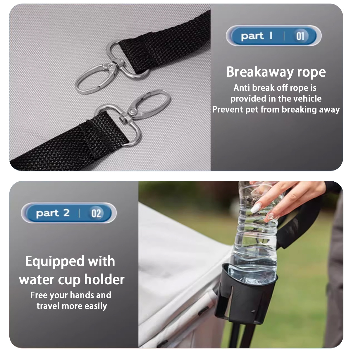Foldable Dog Stroller for Small Dogs