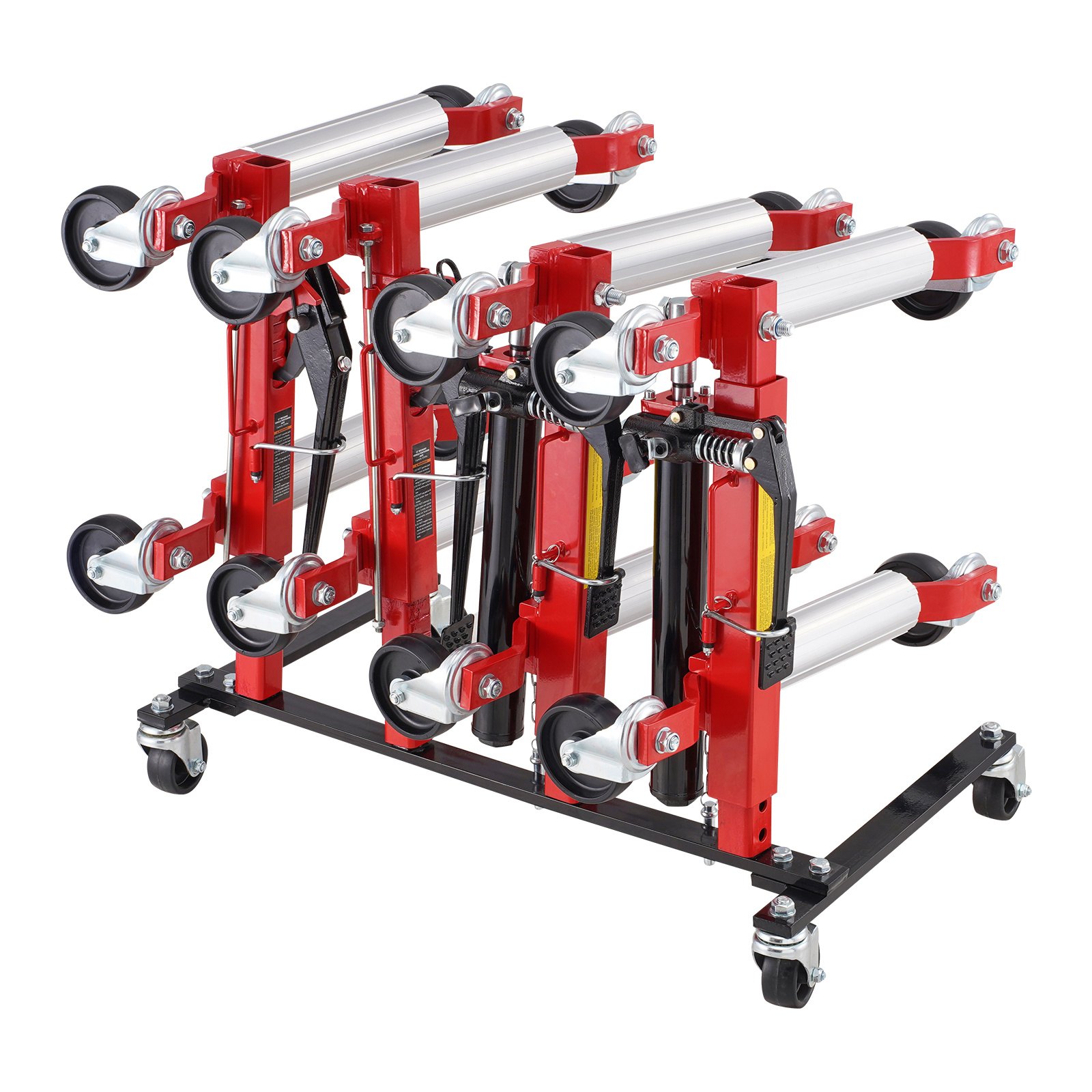 Vevor Car Dolly Rack Hydraulic Trolley Jack Stand Organizer 4-dolly Capacity