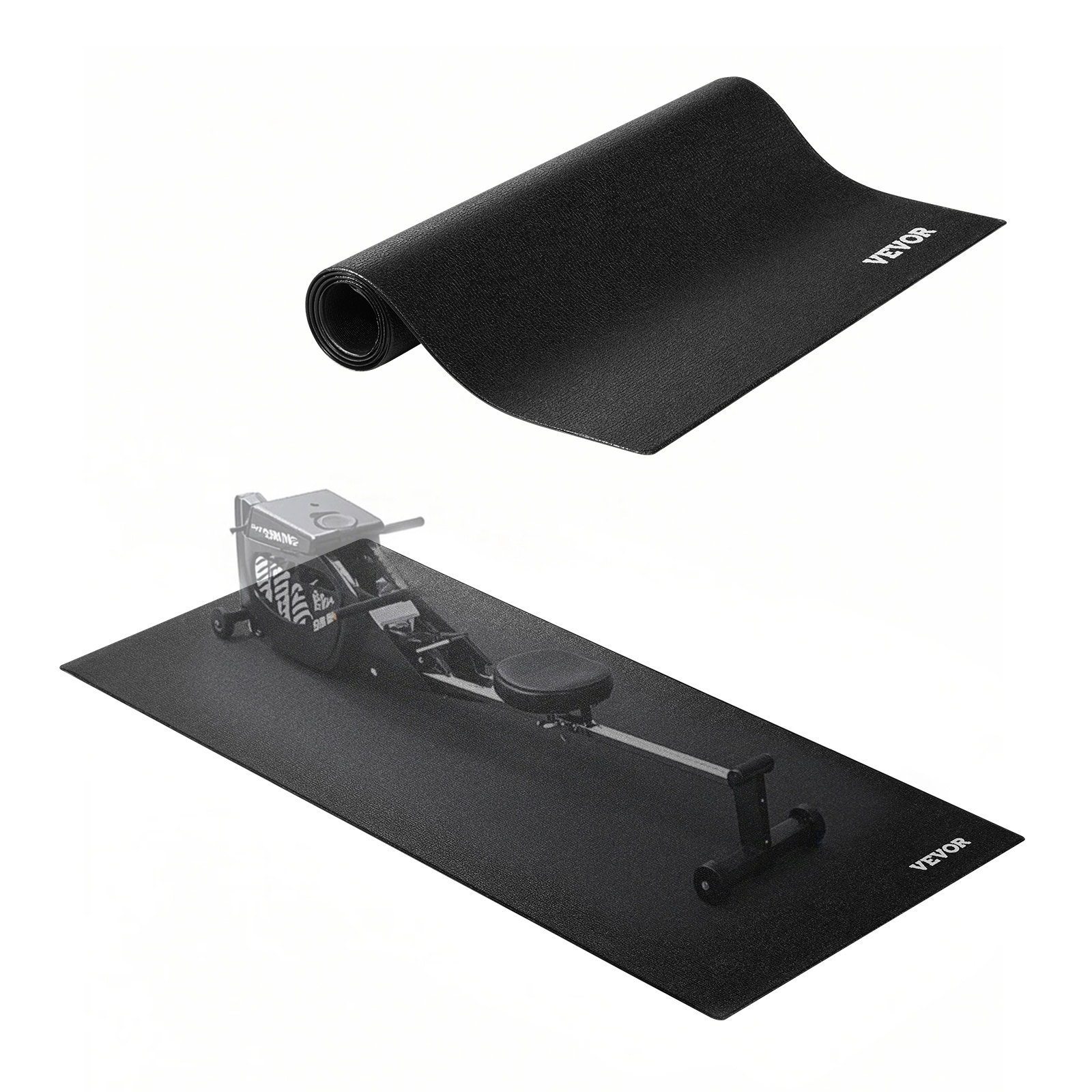 Vevor Treadmill Mat For Carpet Floor 4mm Thick 600x1300mm Exercise Equipment Mat