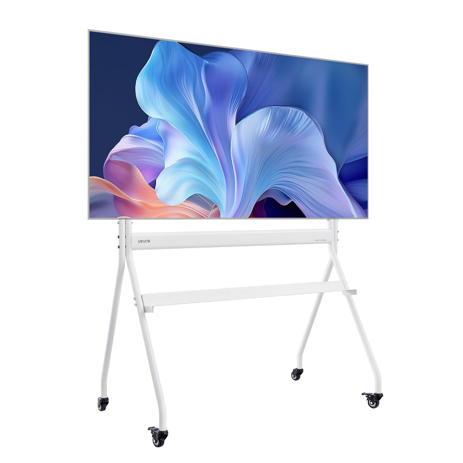 Vevor Rolling Tv Stand Mobile Tv Cart To 198 Lbs For 35-100 In Screens