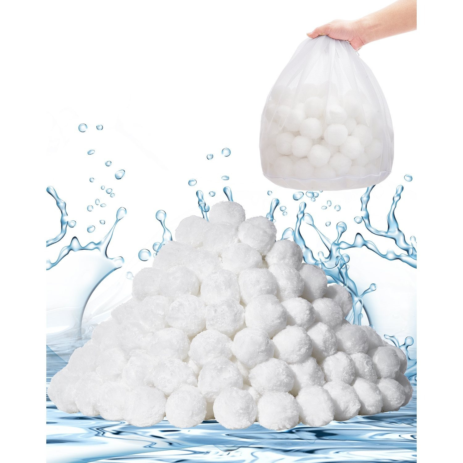 Vevor Pool Filter Balls For Sand Filter Pump 3.5 Lbs Reusable For Swimming Pool