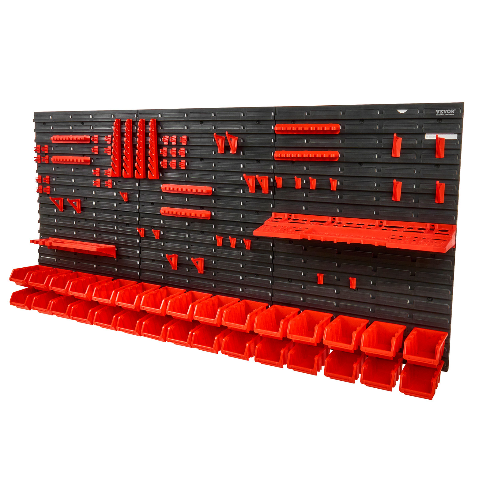 E-shop VEVOR Wandmontierte Aufbewahrungsboxen, 30-Fach-Teile-Regal-Organizer für Garage, Kunststoff-Werkzeugaufbewahrung mit