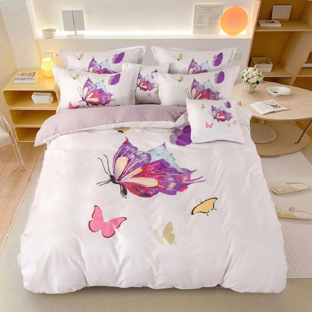 TEMU 3pcs Bed Sheet Set, Bed Sheet, Blue Bed Sheet, Grey Bed Sheet, White Youth Bed Sheet, Animal Bed Sheet, Small Pillow, Large Pillow, Duvet Cover,