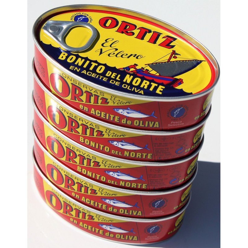 E-shop ORTIZ - Nördlicher Weißer Thunfisch in Olivenöl - 112 g Dosen - [Packung mit 5]