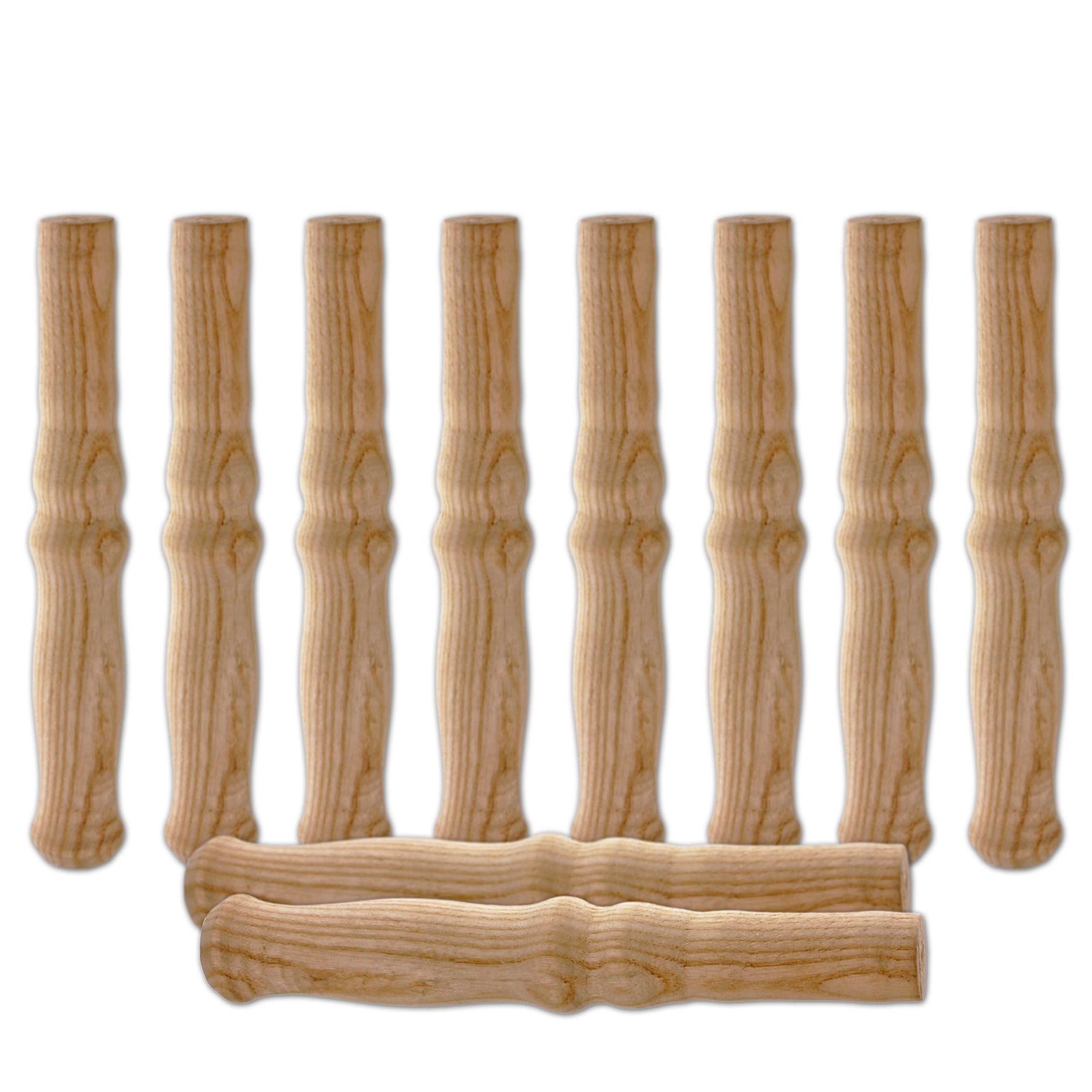 Image of Bigdean 10 Xxl Wooden Handles For Hand Trucks/wheelbarrows, . 23.5 Cm Long, 2.5 Cm Diameter - High-quality, Flexible, Enriching - Ideal For Any Hand Truck/sack Truck