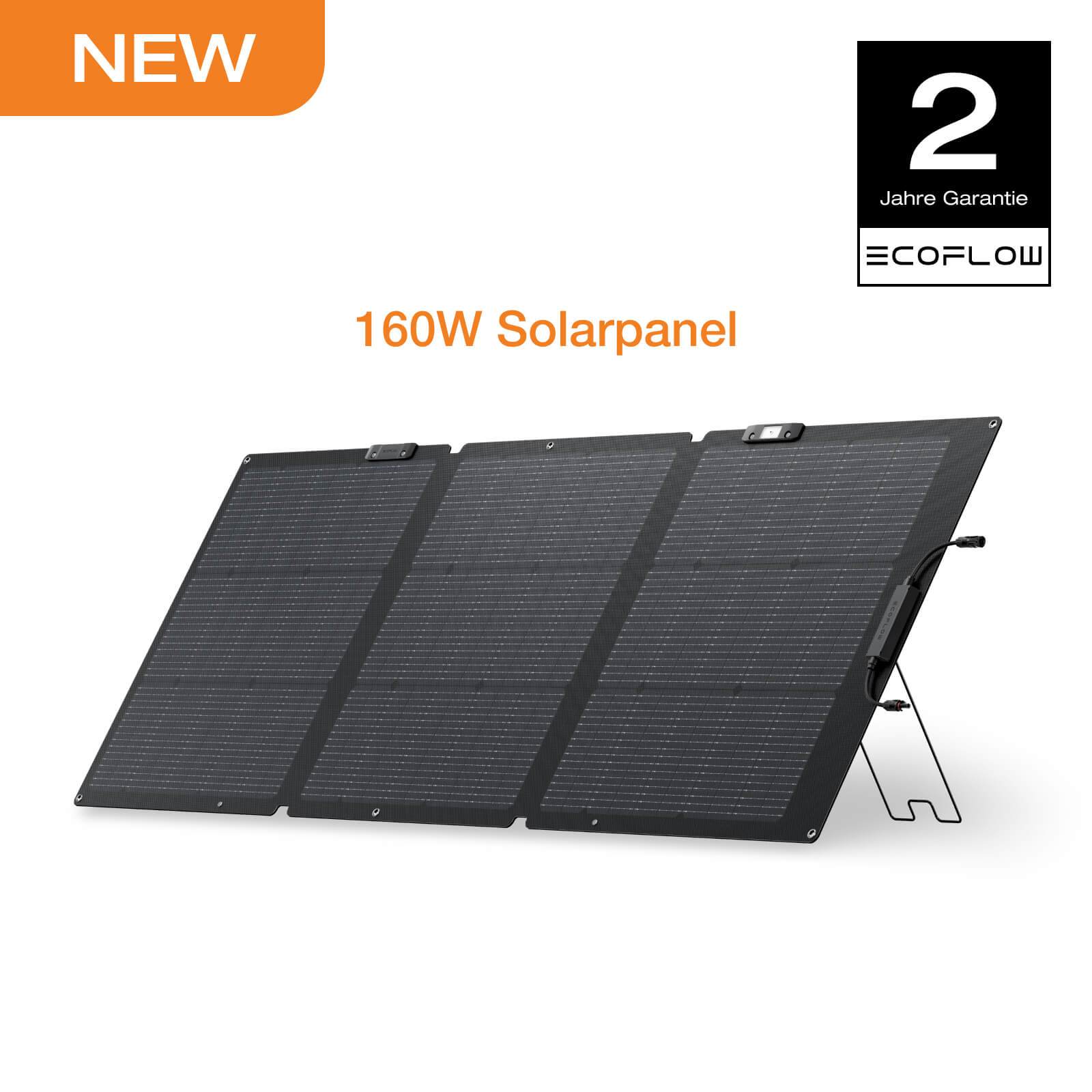 Image of Ecoflow 160w Solar Panels Foldable Solar Module For & River Series Portable Power Station, Photovoltaic Module Solar System For Outdoor Garden Balcony Camping