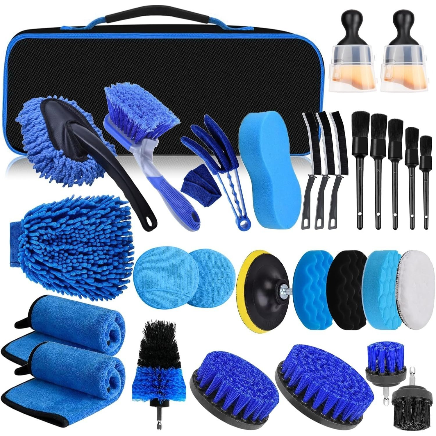 TEMU 31pcs Car Detailing Kit Interior And Exterior Cleaner Car Cleaning Kit With Professional Car Detailing Brush Set Car Wash Kit And Auto Detailing