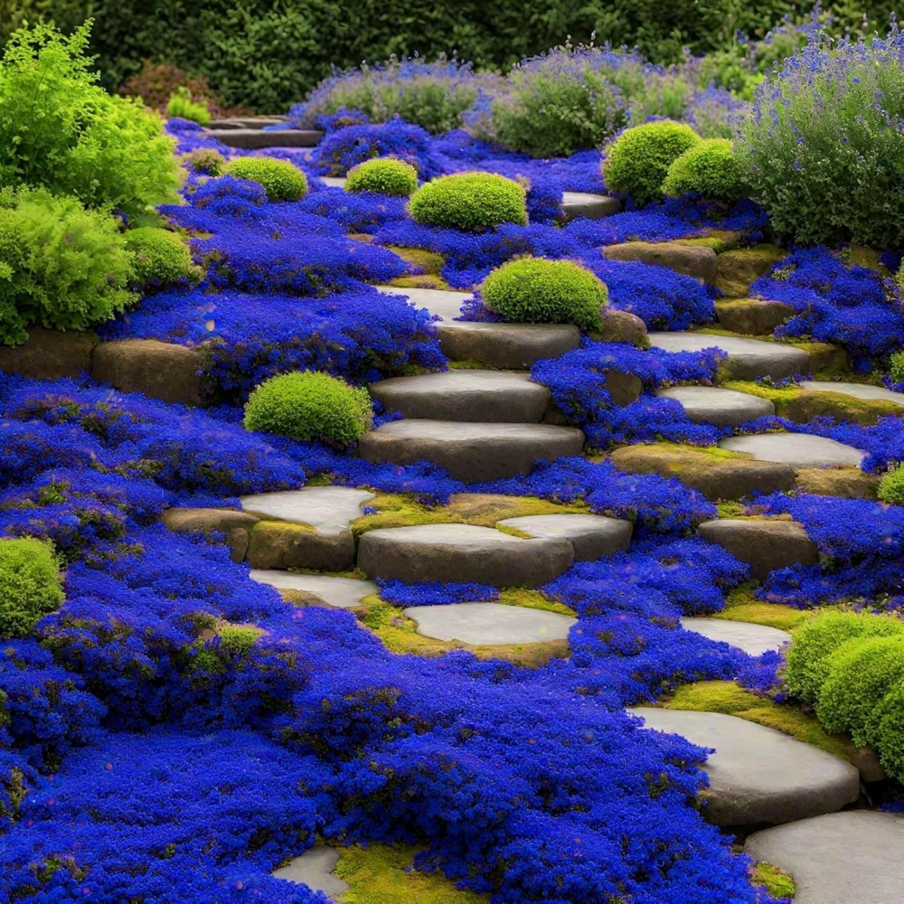 TEMU 10000 Stück Kriechende Thyme-Samen Bodenabdeckung Pflanzensamen Perennial Nicht GMO Blumen Kriechende Thyme-Samen Pflanzung