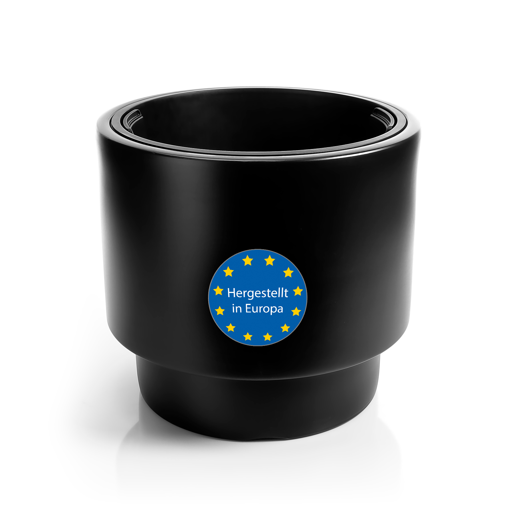 Image of Flower Pot Design With A Diameter Of Approximately 47 Cm, Black - Weather-resistant Planter Made Of Plastic - Planter .