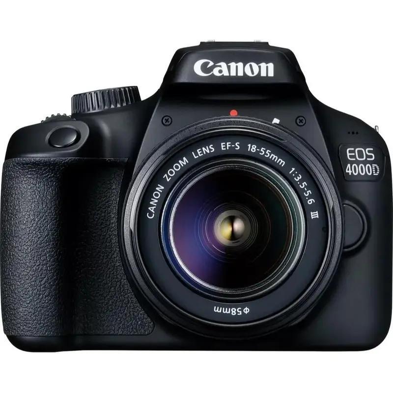 Canon EOS 4000D DSLR Camera And EF-S 18-55 Mm F/3.5-5.6 III Lens - BLACK - UK SELLER