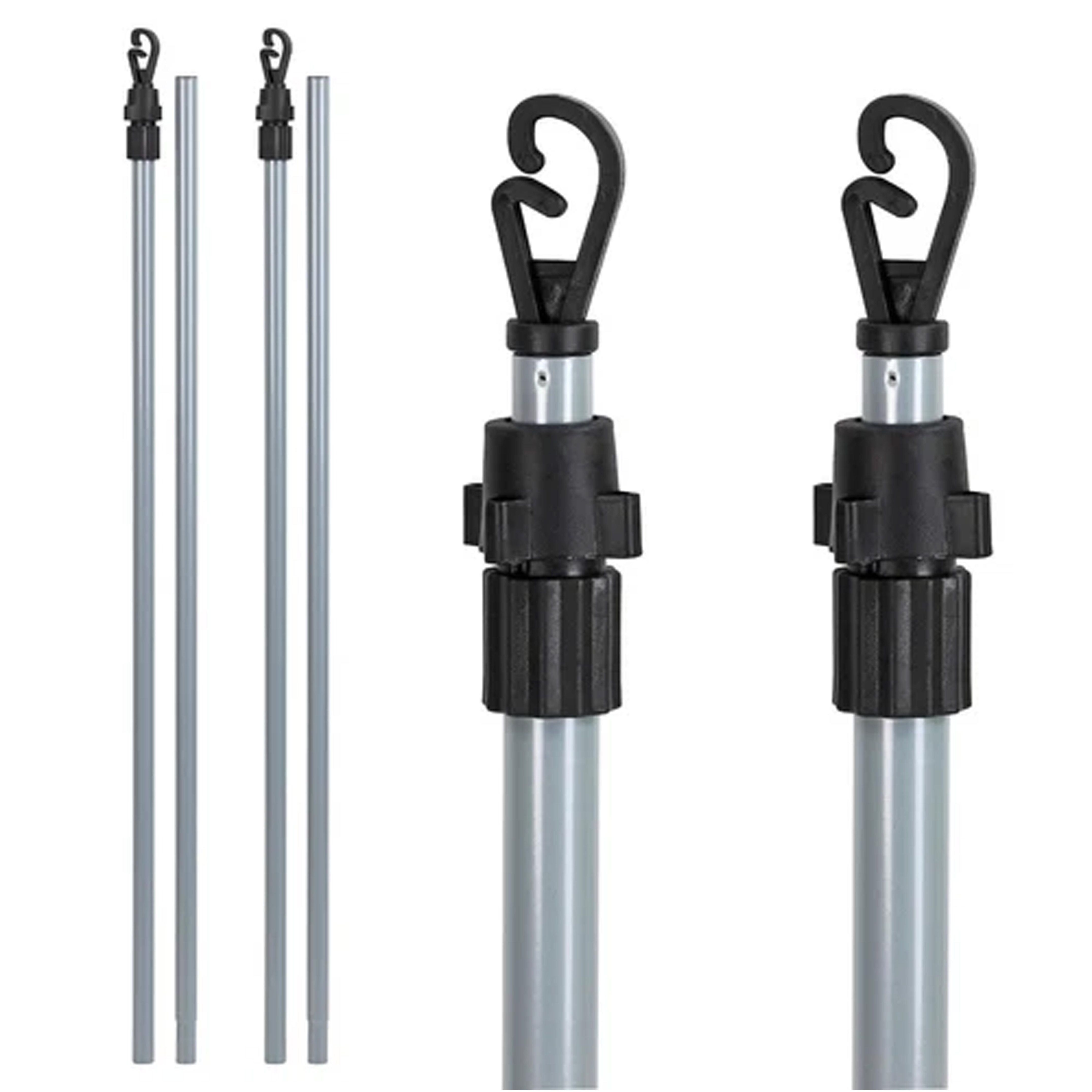 2.4m Heavy Duty Telescopic Washing Line Prop – Laundry Support For Indoor/Outdoor-1163339