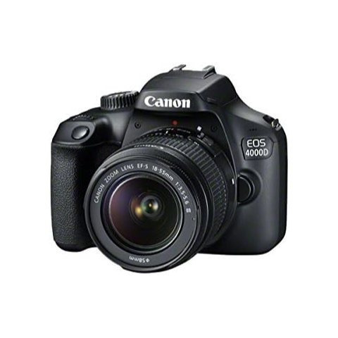 Canon EOS 4000D DSLR Camera And EF-S 18-55 Mm F/3.5-5.6 III Lens - BLACK - UK SELLER