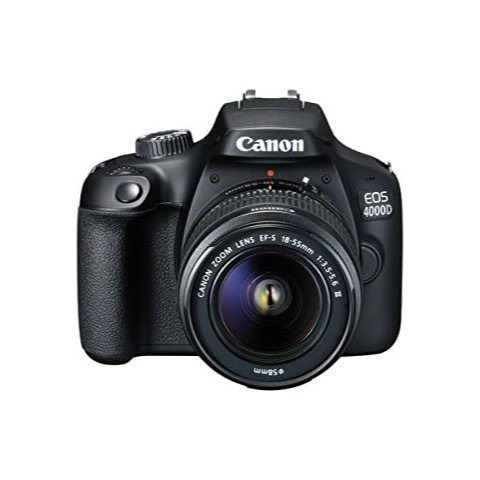Canon EOS 4000D DSLR Camera And EF-S 18-55 Mm F/3.5-5.6 III Lens - BLACK - UK SELLER