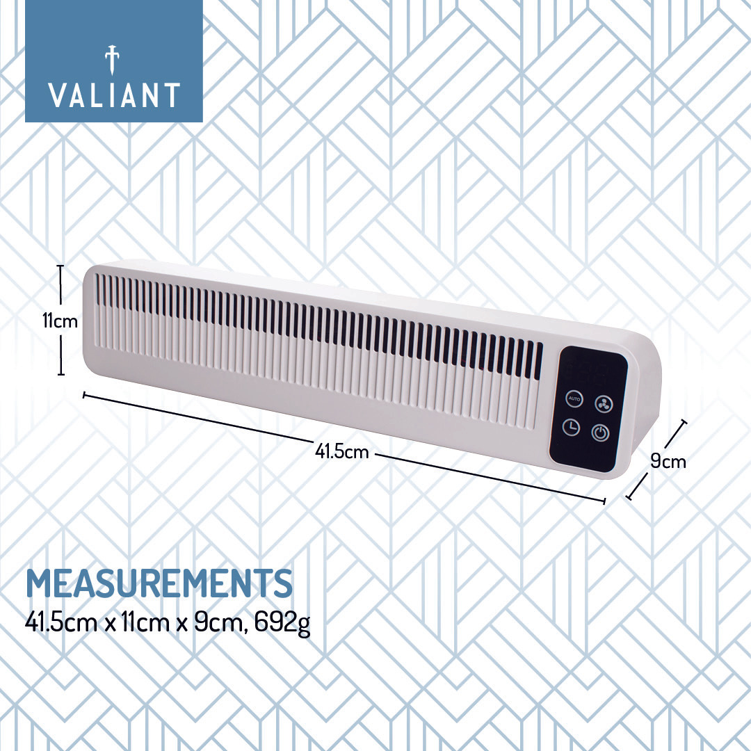 Valiant Radiator Fan – Triple Fan Heat Booster, Quiet, Rechargeable, Magnetic Fit
