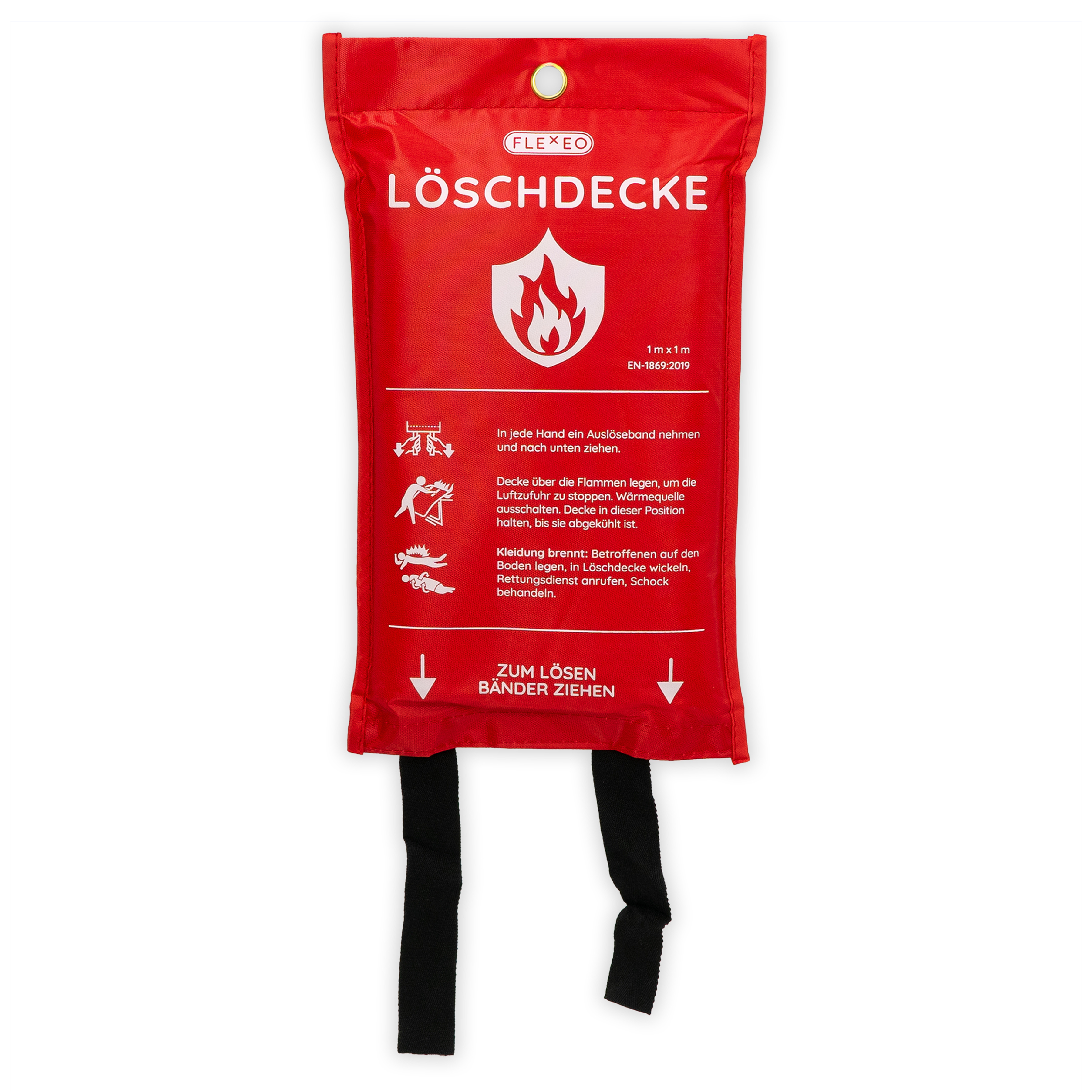 TEMU Fire Blanket Din En 1869:2019-1x1 M Large - Fire Blanket For The Kitchen - Blanket For A Grease Fire - Fire Blanket, Fire Cover, Cover, Blanket
