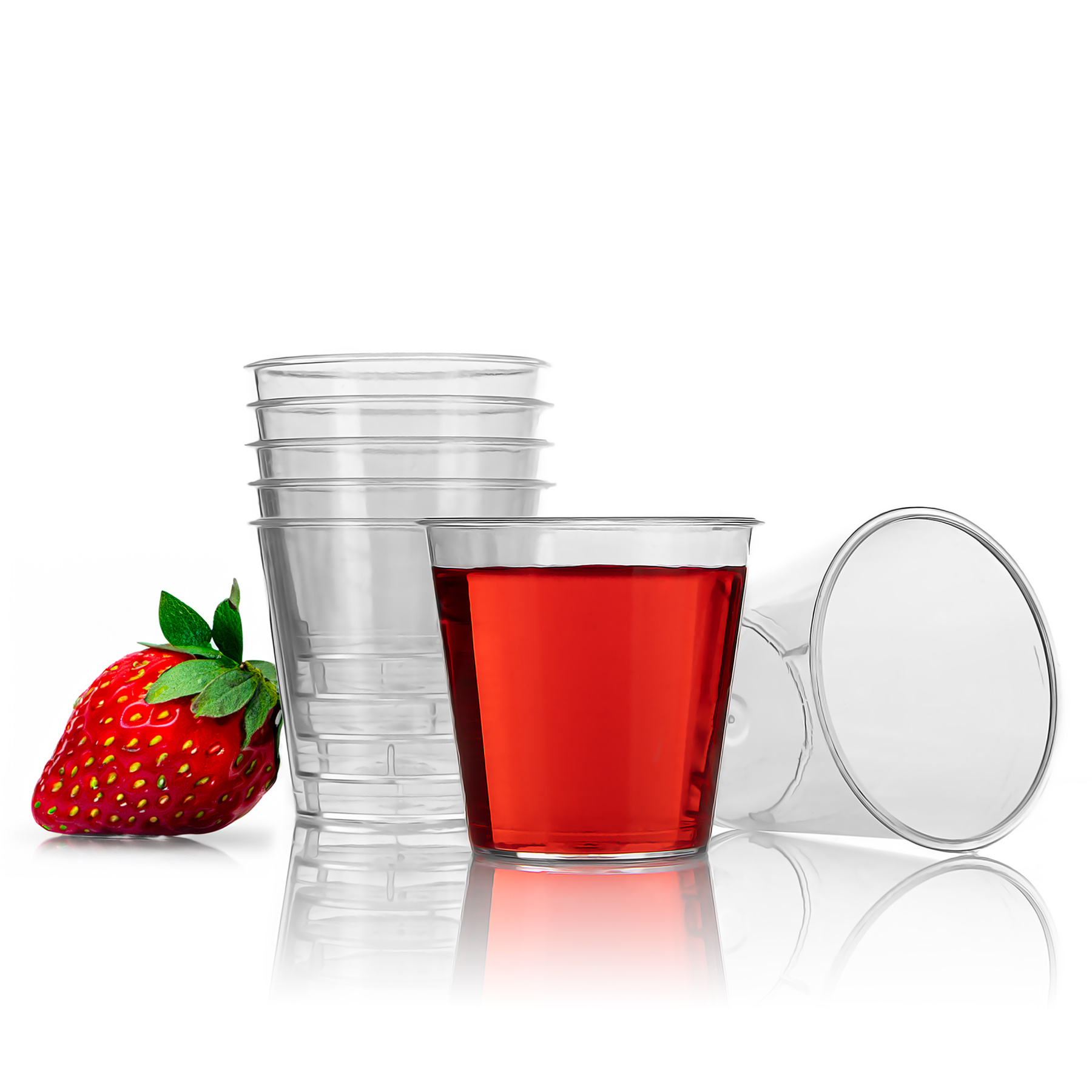 E-shop 100 Stück Schnapsgläser Plastik 3cl lebensmittelecht