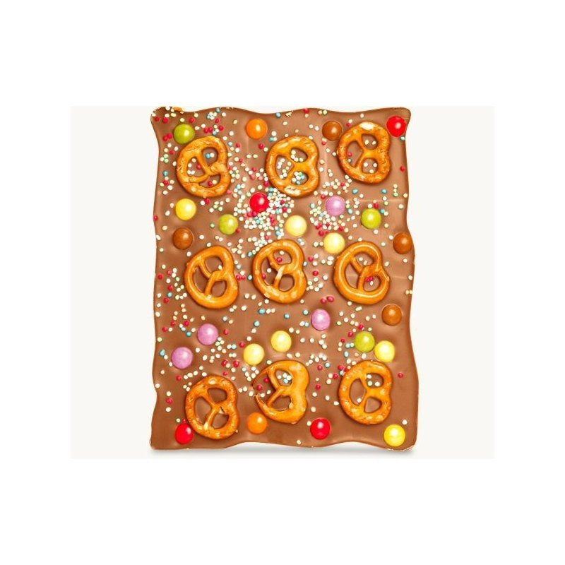 Sprinkled Milk Chocolate Pretzels & Colorful Lentils, Whole Milk, Alcohol-free