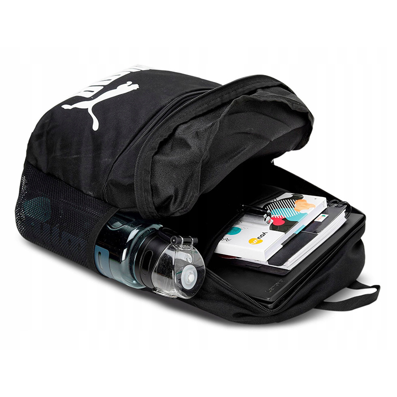 School Sports Backpack Black School Bag for Students Shoulder Bag with Water Bottle Pocket 079943 01 Large Capacity 22L