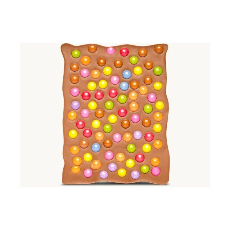 Sprinkled Milk Chocolate With Colorful Lentils, Whole Milk, Alcohol-free