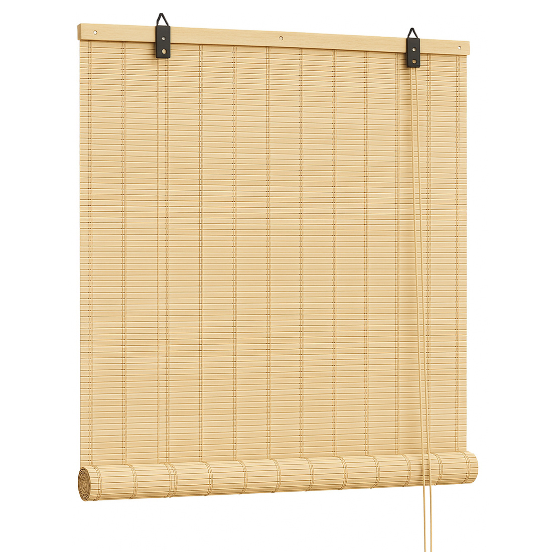 TEMU Persiana Enrollable de Bambú Natural para Puertas y Ventanas Decorativa.