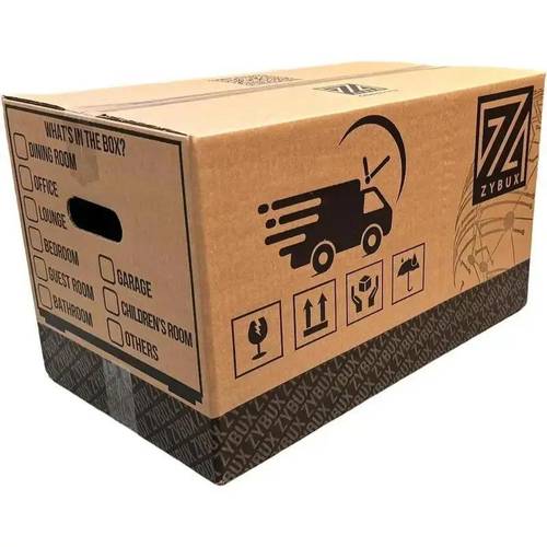 10 extra large strong 48 litre moving and storage boxes cardboard storage packing boxes with carry handles and room list 52cm x 32cm x 32cm 20 x 12 x 12