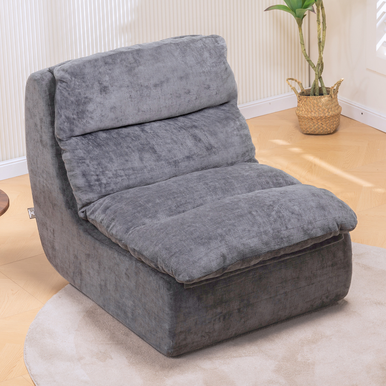 Sofa Couch For Living Room Futon With Deep Seating Single Sofa Foam Bed, No Assembly For Bedroom Apartment, Cord Fabric