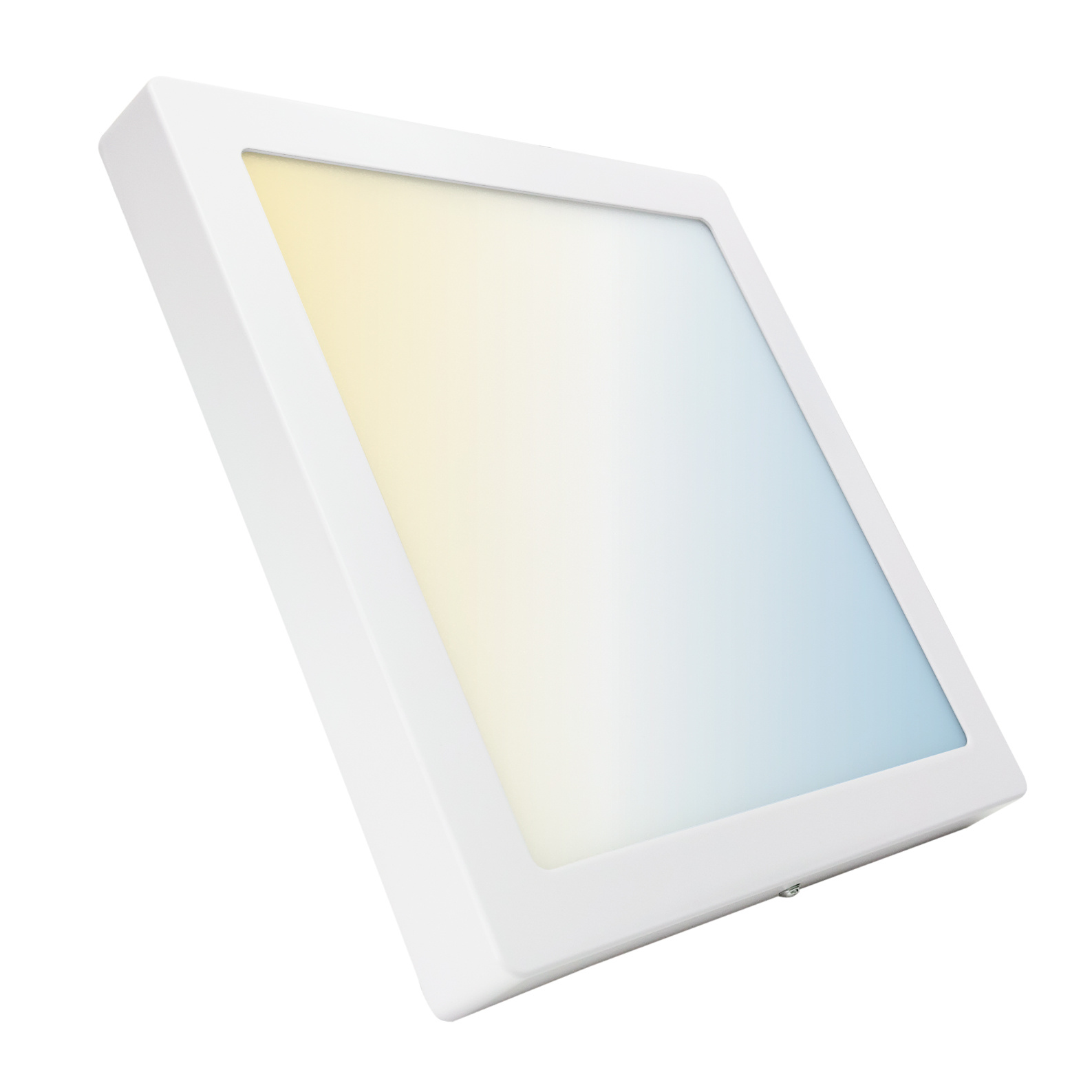 TEMU LED ATOMANT Plafón LED Cuadrado Panel Superficie 30x30cm 24W, CCT con Selector de Color (3000K), (4500K) y Frío (6500K), 2200 , Medidas