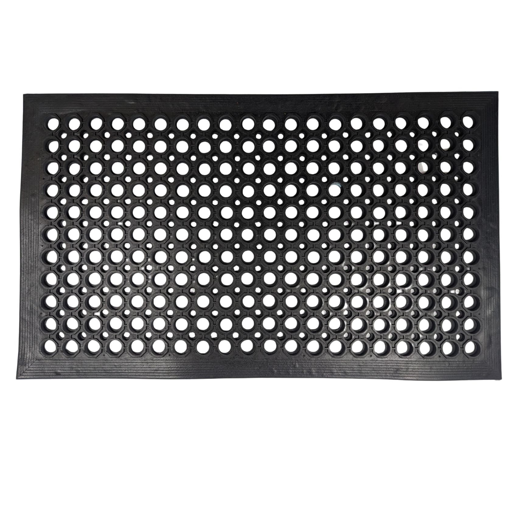 Ark Mat Heavy Duty Rubber Door Mat Non-Slip Wheelchair Friendly - 1.5m x 0.9m in Black | Size: 150 cm x 90 cm