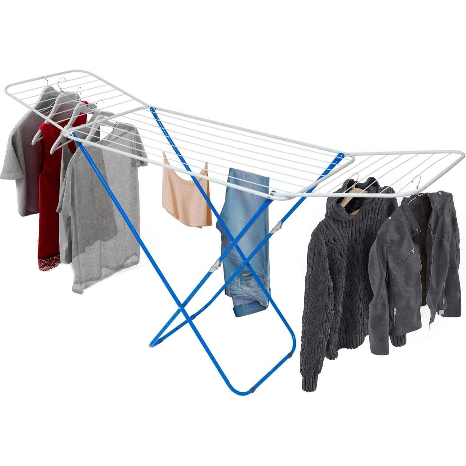 TEMU Tendedero Plegable Extensible 18m - Tenderetes de Ropa Plegables de Secado Rápido - Tendedero Plegable Hogar - Tendedero Secador de Ropa con -