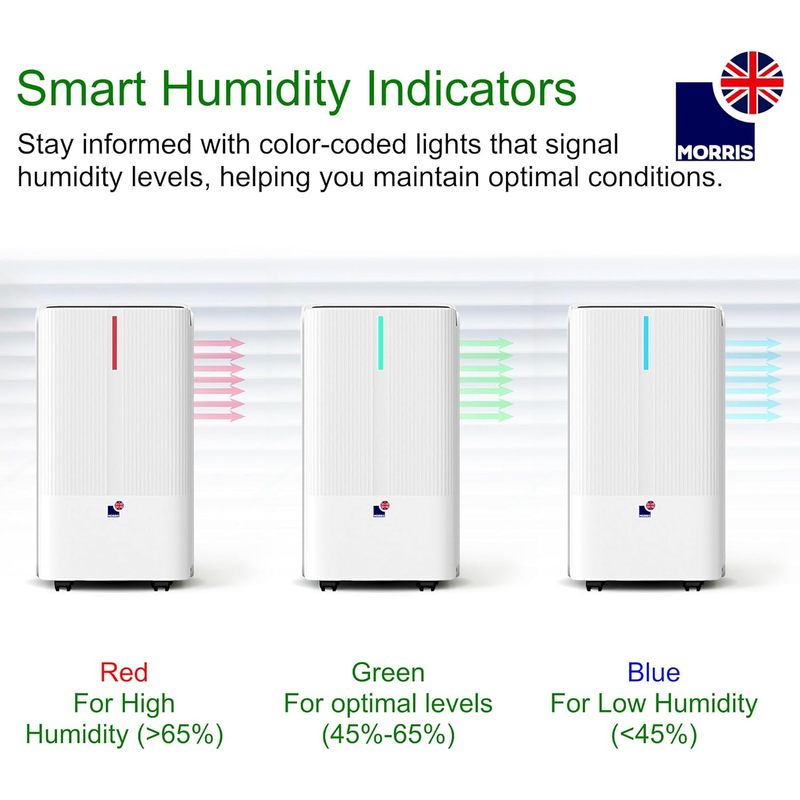 Morris 12L Dehumidifier for Mould and Moisture Extraction