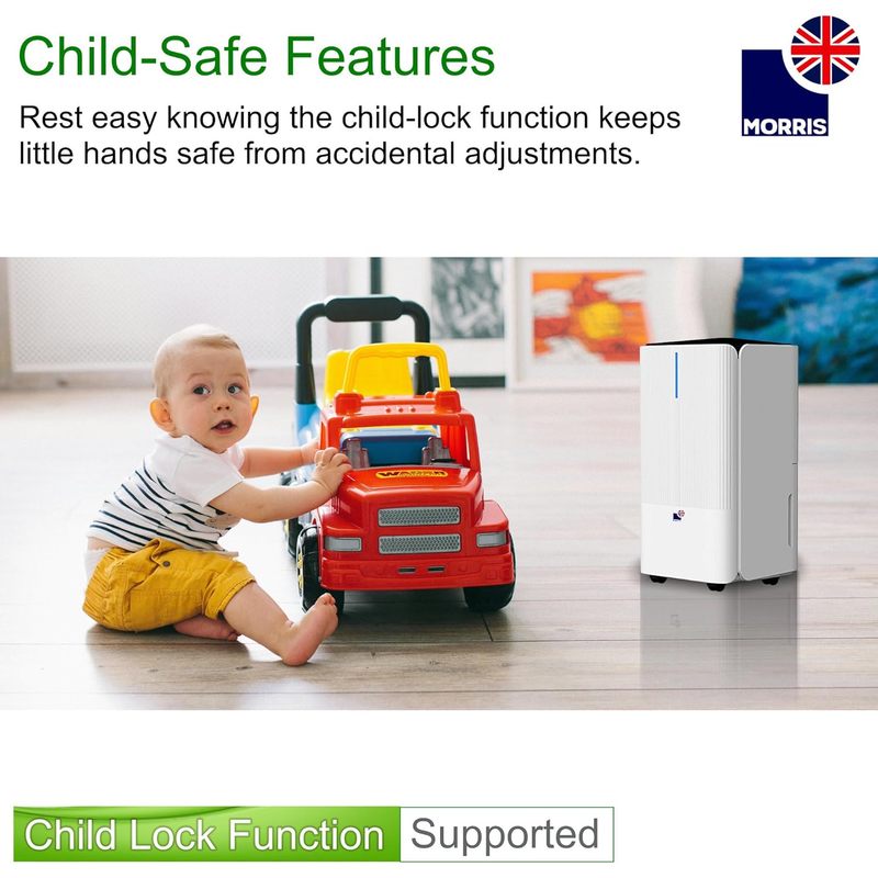 Morris 12L Dehumidifier for Mould and Moisture Extraction